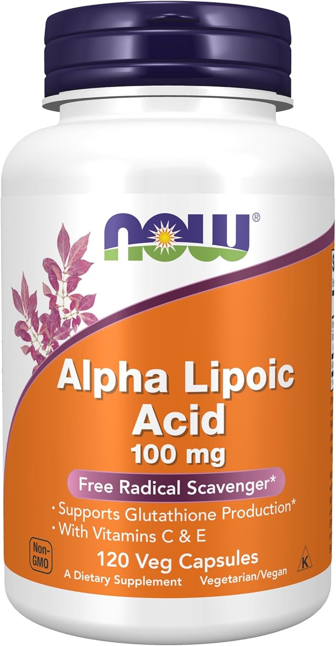 NOW Supplements, Alpha Lipoic Acid 100 120 Veg