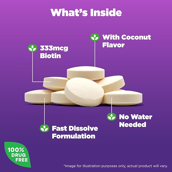Natrol Fast Dissolve B-Complex, Dietary Supplement 90 Tablets, 30 Day