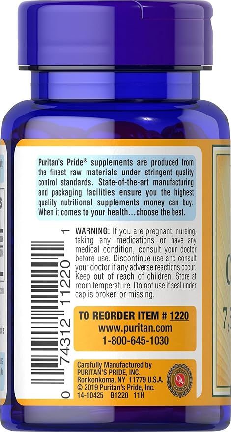 Puritan's Pride Beta Carotene for Immune 100 Softgels