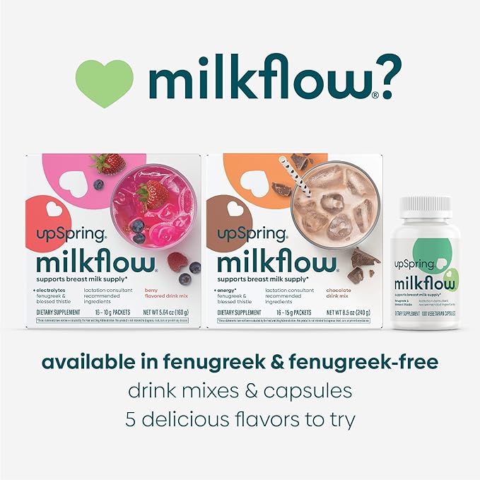 UpSpring Milkflow Breastfeeding Supplement Capsules 60 Capsules