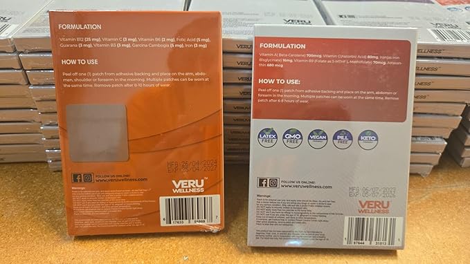 Energy Duo Lifestyle Patch B12, Iron 8-10 Hours (42 Days)