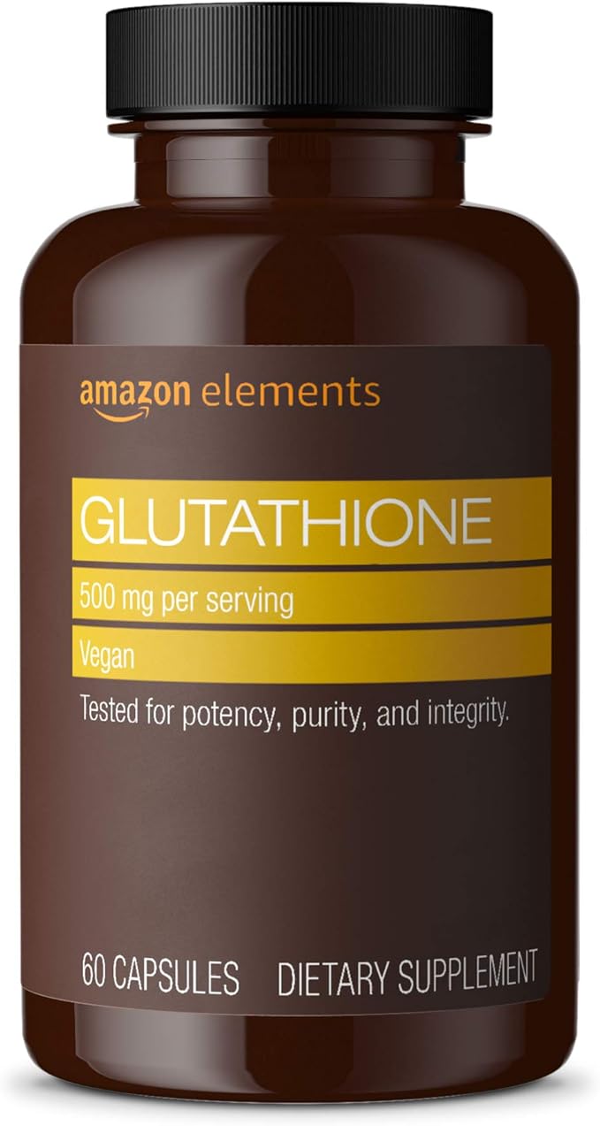 Amazon Elements Glutathione, 500mg, 60 Capsules, 2 month