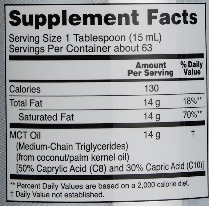 Now Foods MCT 100% Oil, 32 fl oz (Pack of 2)