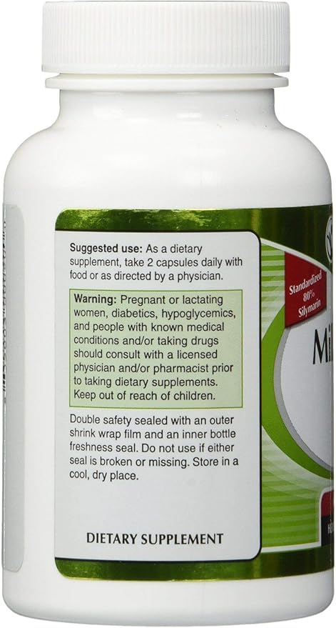 Vitacost Milk Thistle Extract 600 mg 100 Capsules