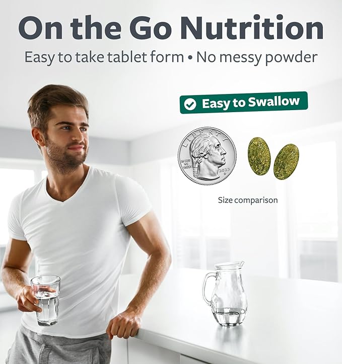 USDA Organic Greens Powder (120 Tablets) 28 Fruits