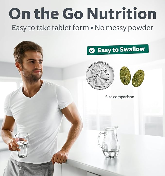 USDA Organic Greens Powder (180 Tablets) 28 Fruits