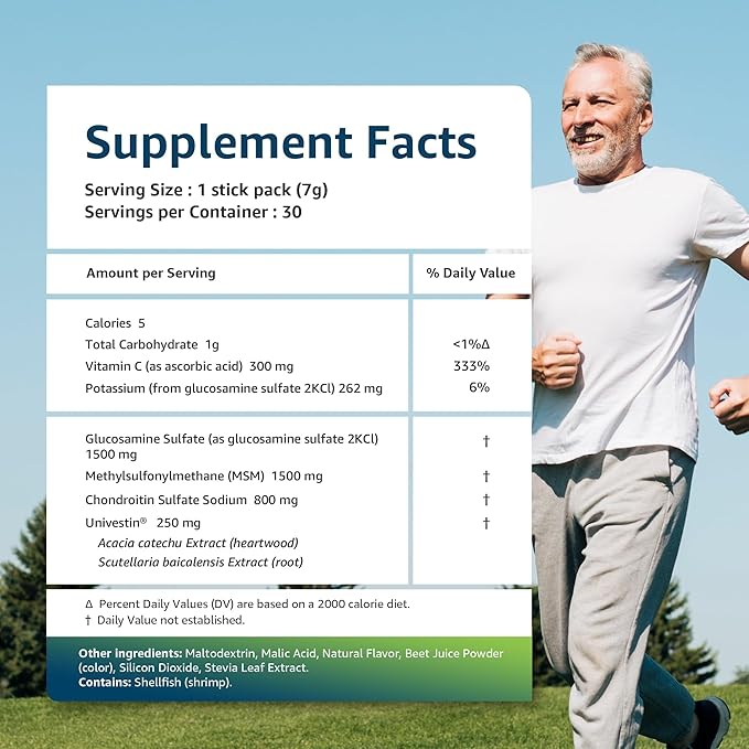 Univera RegeniCARE, Glucosamine, Chondroitin, MSM, Univestin, (30ct, 7g 7g Individual