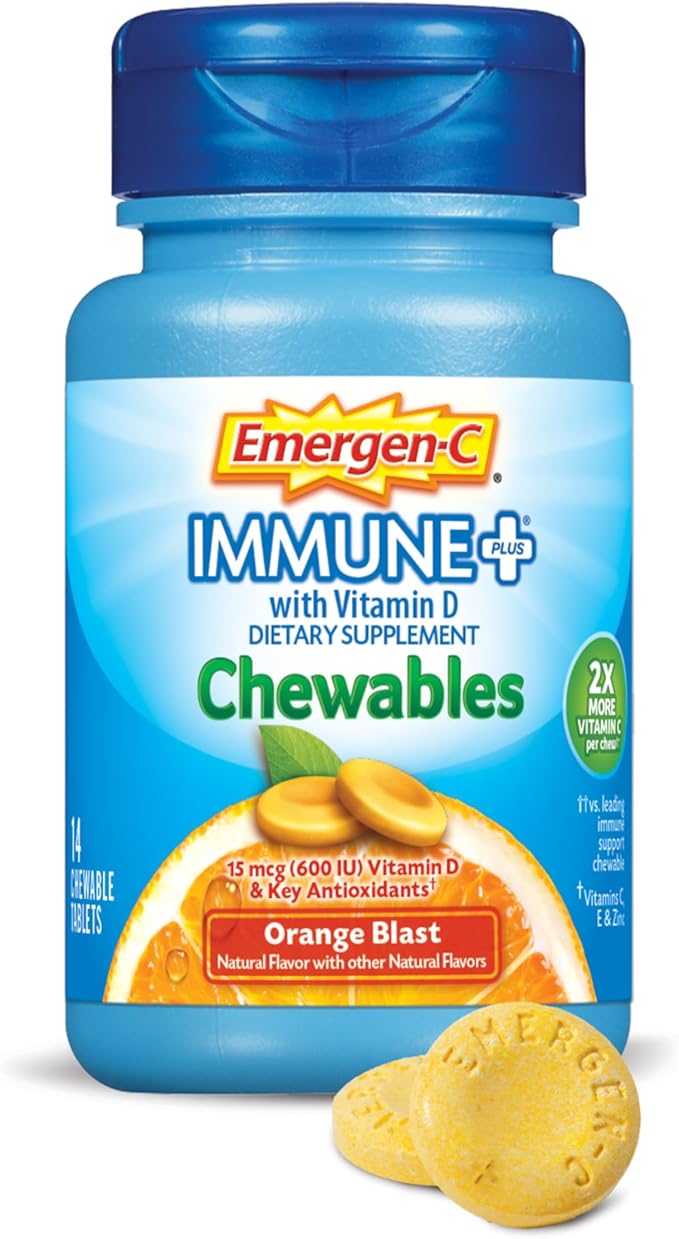 Emergen-C Immune+ Chewables 1000mg Vitamin C 14 Count