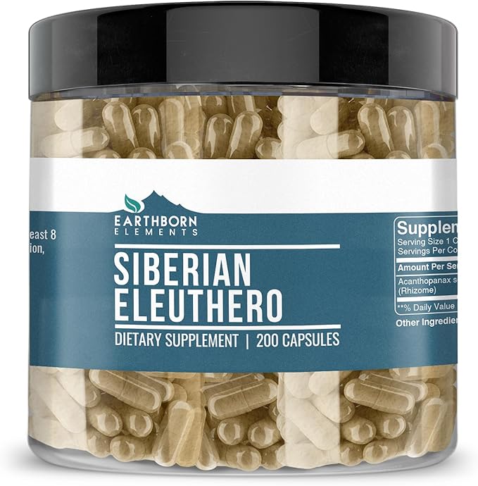 Earthborn Elements Siberian Eleuthero 200 Capsules,