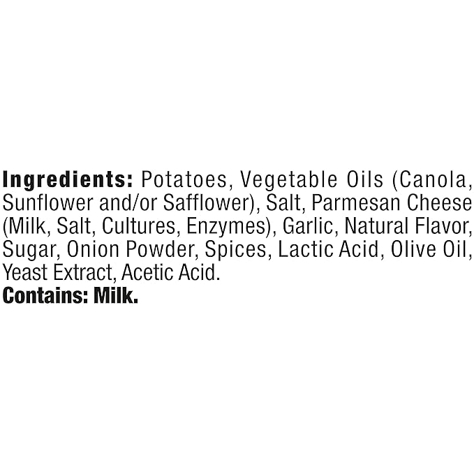 Kettle Brand Potato Chips, Parmesan Garlic Kettle Chips, 7.5 Oz (Pack of 12)
