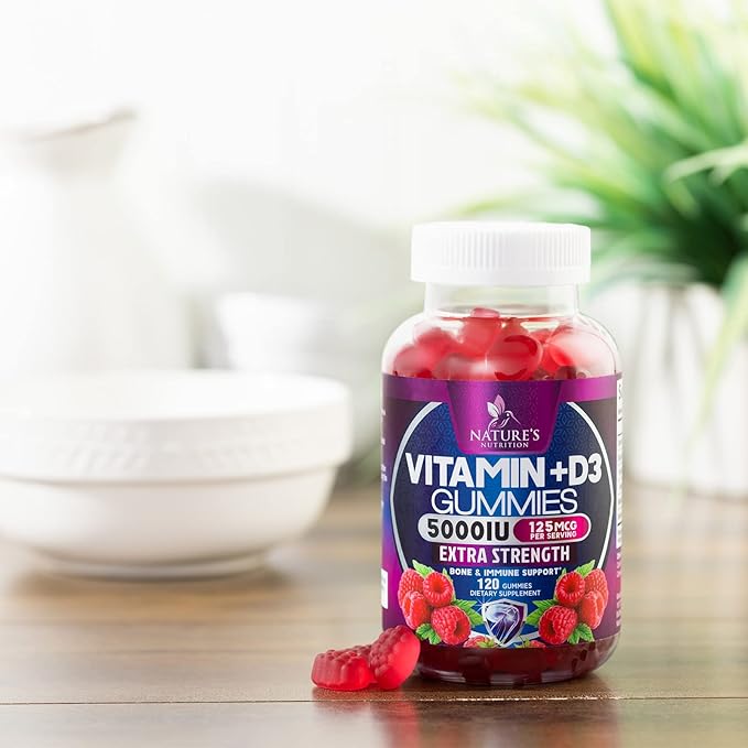 Vitamin D3 Gummies Extra Strength 5000 (125 mcg) 120 Gummies