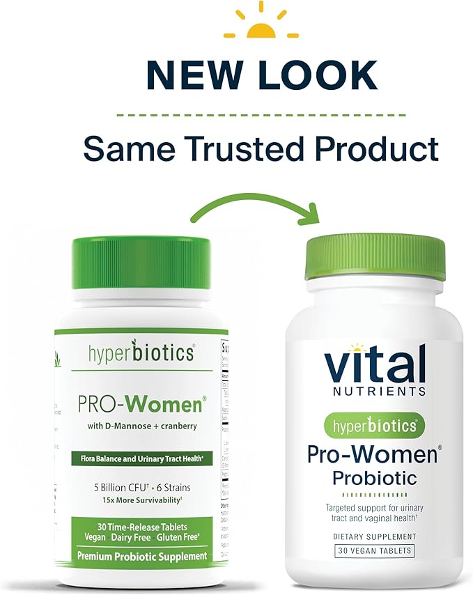 Hyperbiotics Vital Nutrients Pro-Women Probiotic 30 Tablets