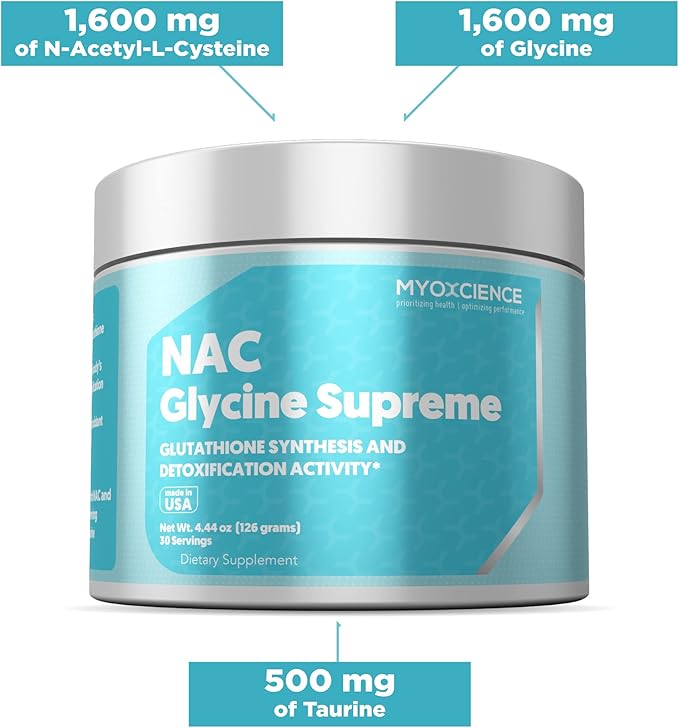 MYOXCIENCE NAC + Glycine Supreme N-Acetyl-L-Cysteine,