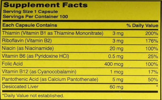 Natures Blend Nature's Blend B Complex 100 Caps