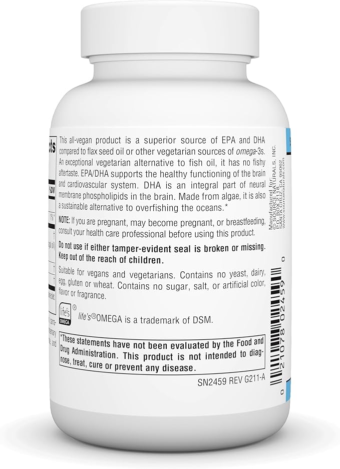 Source Naturals Vegan Omega-3s, Non-Fish EPA-DHA, 300 mg 60 Vegan