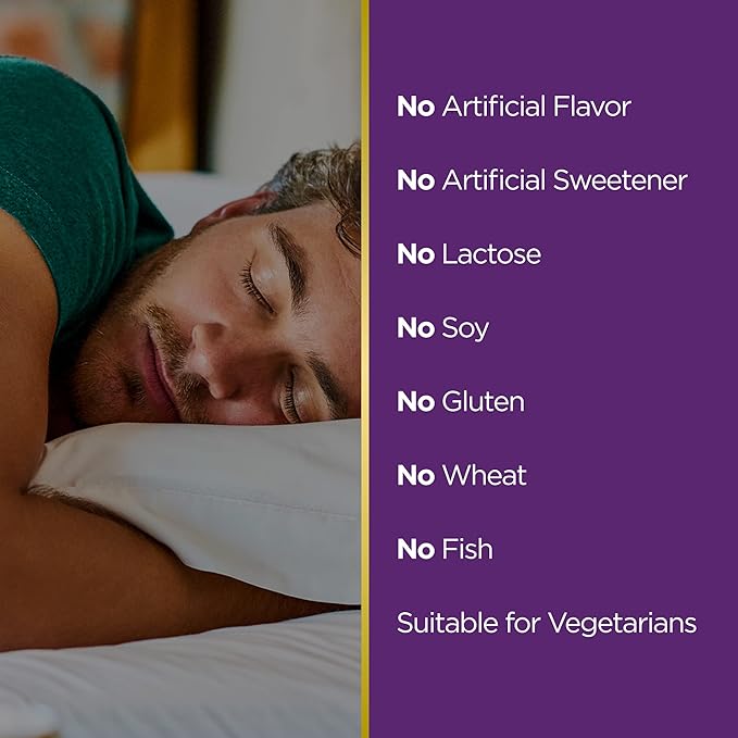 Nature's Bounty Sleep3 Gummies, Triple Action 10mg, Blueberry 60 Gummies