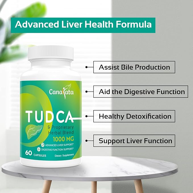 TUDCA Liver Support Supplements 1000mg 120 Vegan