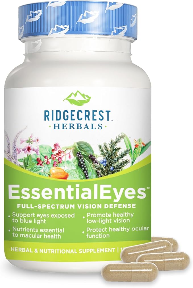 Ridgecrest Herbals EssentialEyes, Natural Eye Vitamin (120 Vegan 30 Serv)