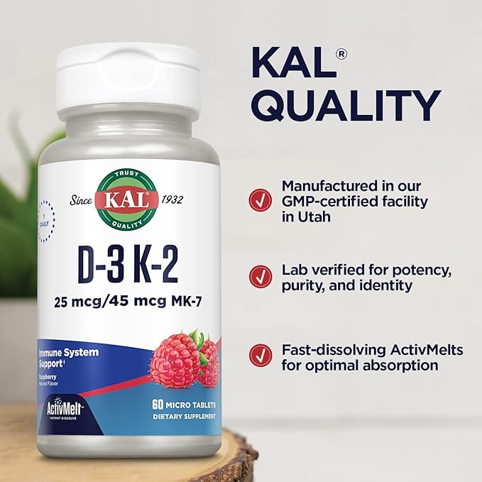 Kal 1000 Iu D-3 & K2 60 Count 1)
