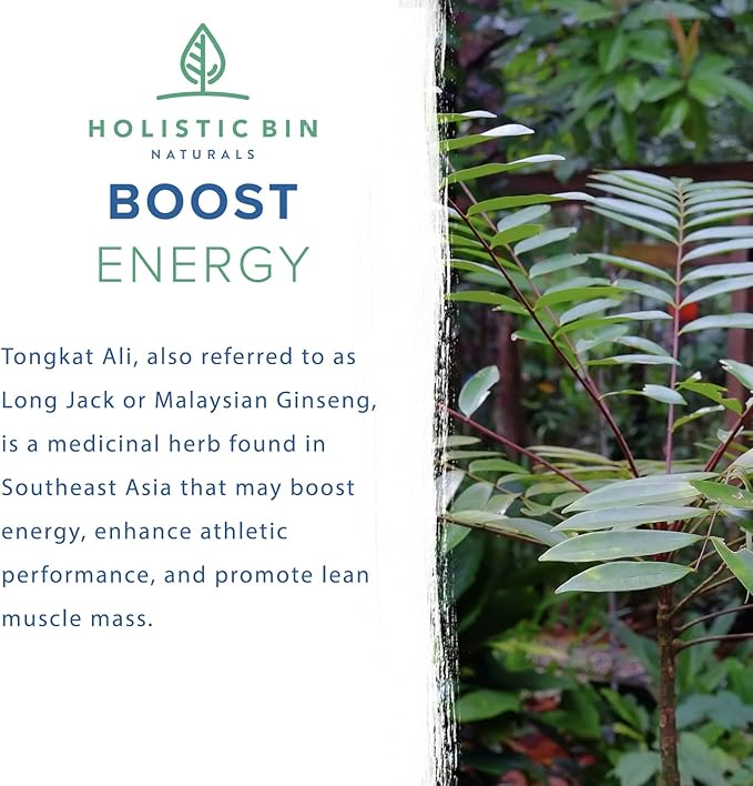 Indonesian Tongkat Ali Capsules 1000mg Per Serving 100% Pure (30 Day
