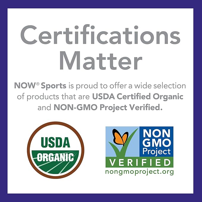 NOW Sports Nutrition, Certified Organic Pea 15 Grams, 1.5-Pound