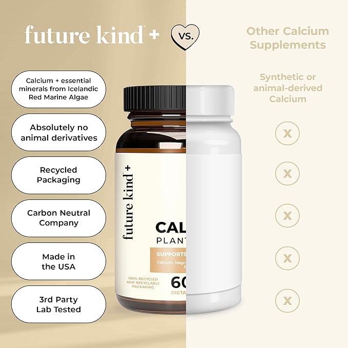 Future Kind Vegan Calcium Supplement (60 Capsules)
