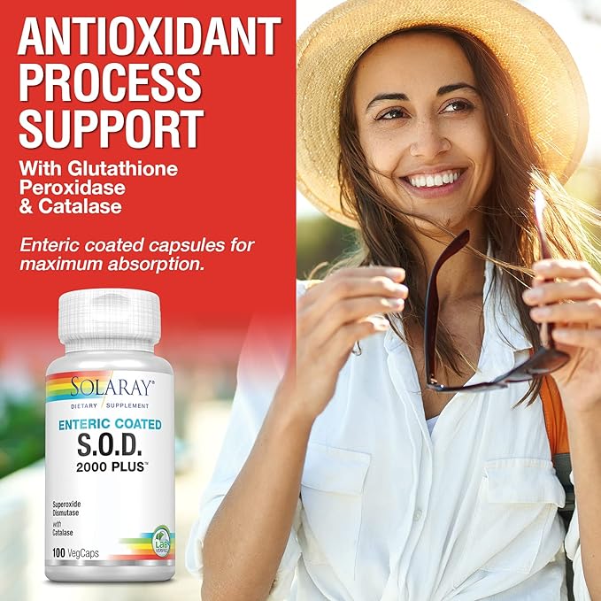 Solaray S.O.D. 2000 Plus, Capsule (Btl-Plastic) 400mg 100ct 100ct