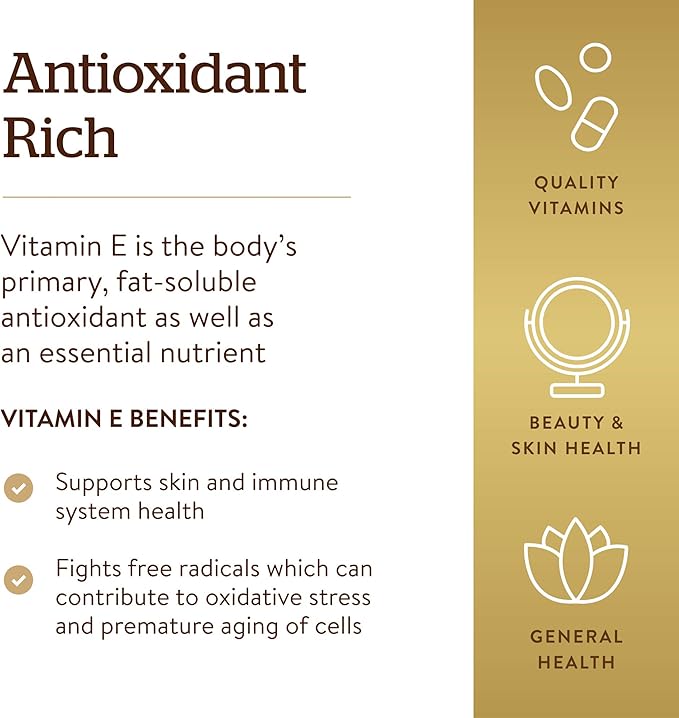 Solgar Vitamin E 268 mg (400 360 Alpha 360 Servings