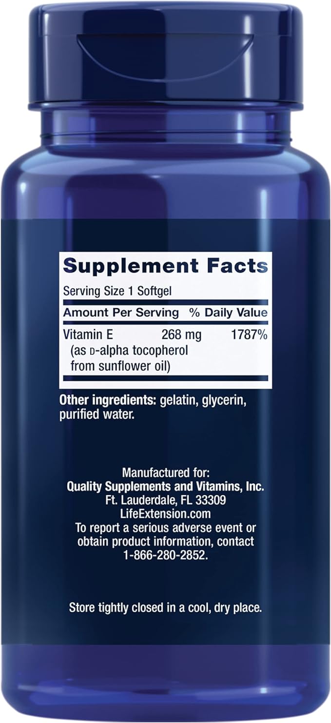 Life Extension Super Vitamin E 268 mg 90 Softgels