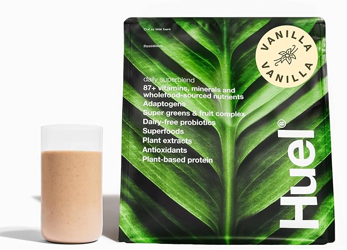 Huel Daily Superblend Vanilla Powder, 25g 87 Vitamins, 19 Servings,