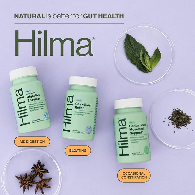 Hilma De-Bloat Bundle for Pre or (50 Vegan (30 Vegan