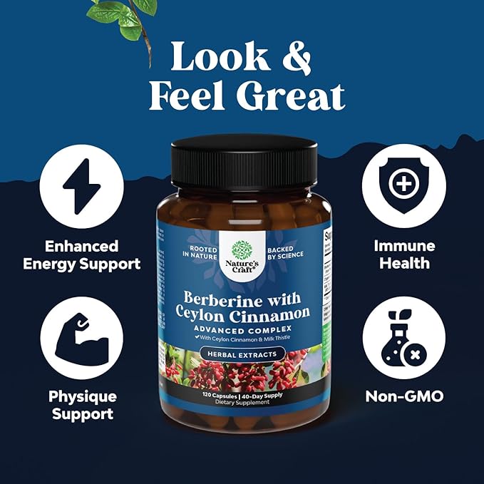 Balancing Berberine Plus 1200mg Per Serving Complex 120 Capsules