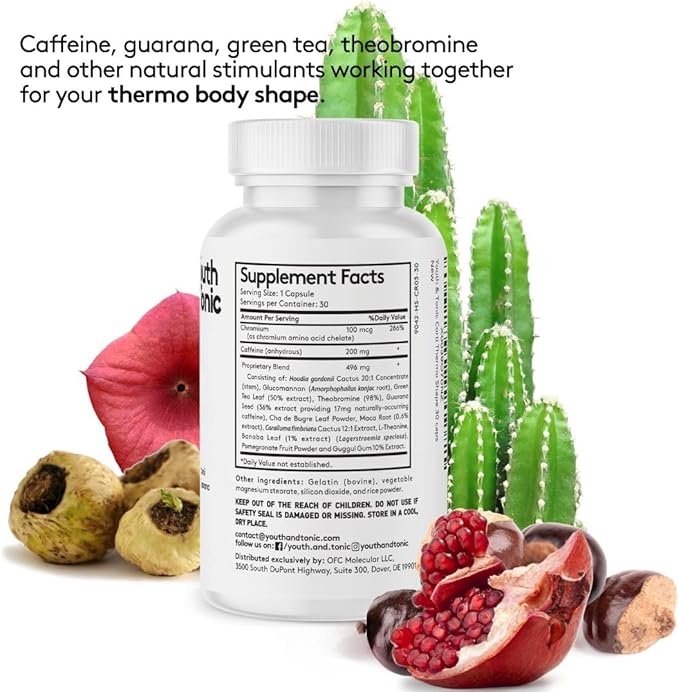 Youth & Tonic CortiThermo Shape Detox Cleanse Kick Off Weight Management - 120 Pills