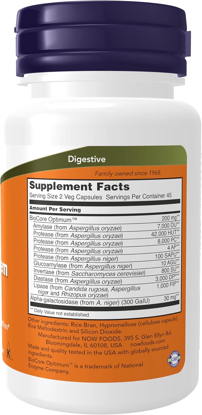 NOW Supplements, Optimal Digestive System, Full 90 Veg