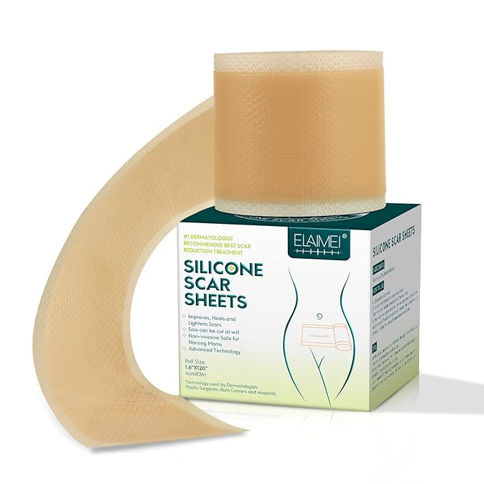 Silicone Scar Sheets (1.6” x 120” Roll-3M), Silicone