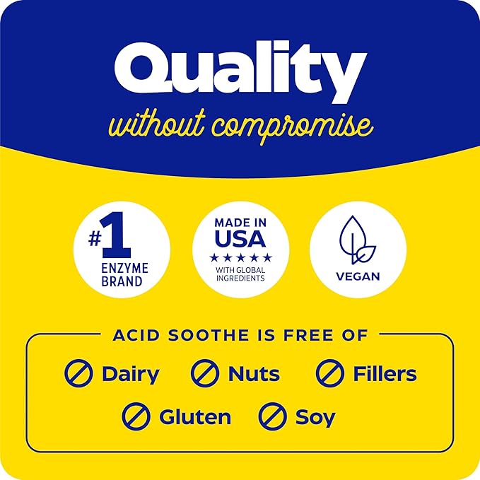 Enzymedica, Acid Soothe, Support for Occasional 3-in-1 Formula 30 Count
