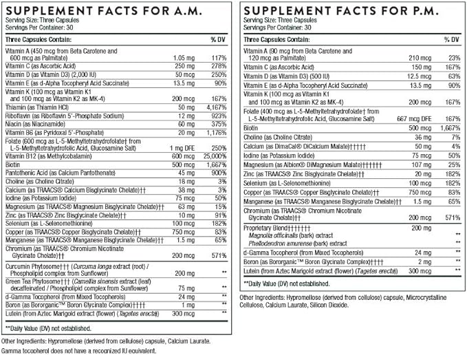 THORNE Multi-Vitamin Elite 180 Capsules 30 Servings