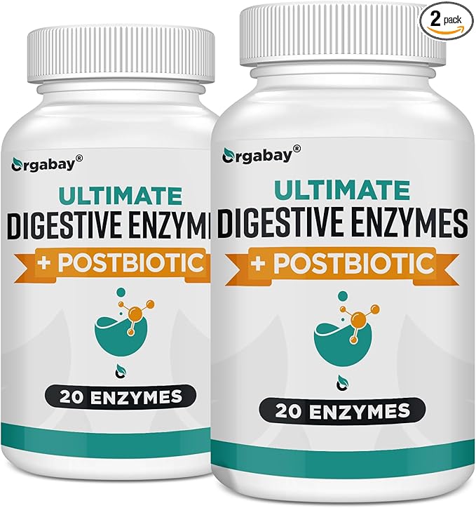 Digestive Enzymes 1000mg with Postbiotics, 20 120 Veggie