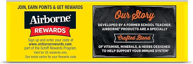 Airborne 1000mg Vitamin C with Zinc, 30 Fizzy