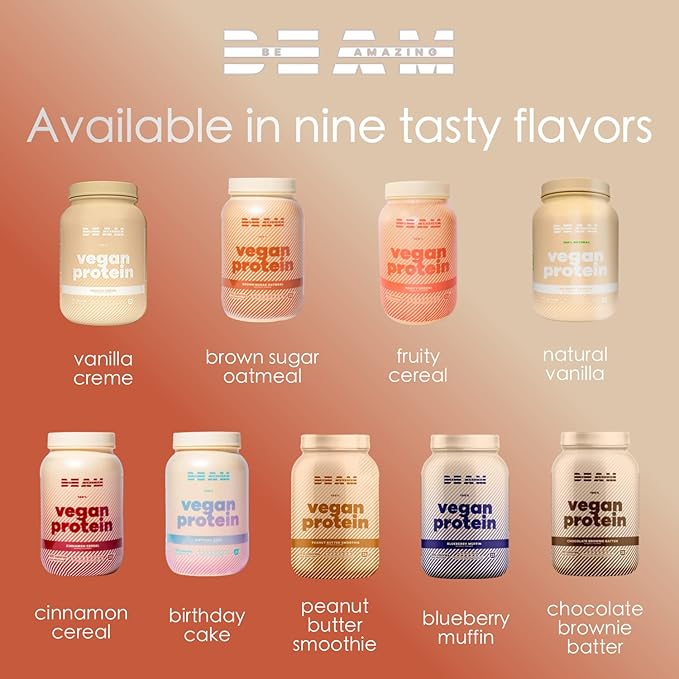 BEAM Be Amazing Vegan Protein Powder 20g Plant-Based 25 Servings
