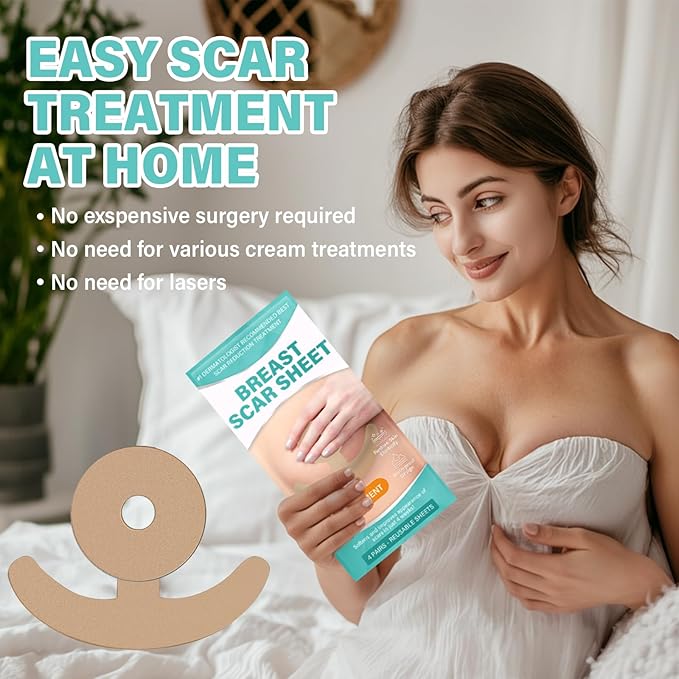 Silicone Scar Sheets, Silicone Scar Tape, 4 Pair