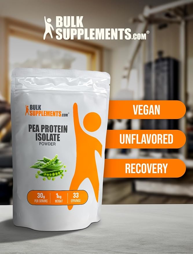 BulkSupplements.com Pea Protein Powder 30g per 1kg (2.2 (2.2 lbs) 1)