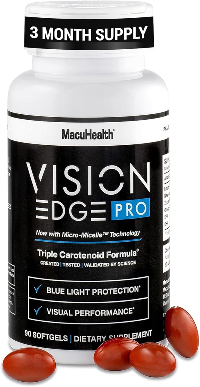 Eye Supplement for Athletes; Formula 3, Essential (90 Softgels, 3 Month