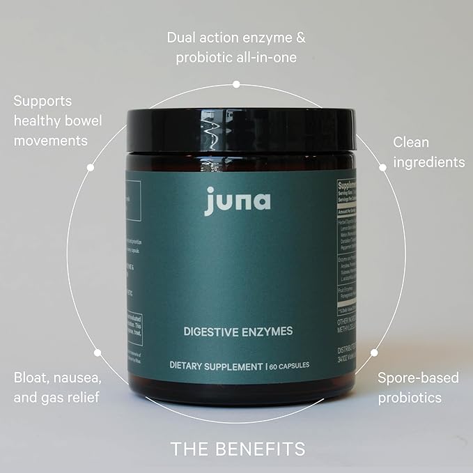 Juna Detox Digestive Enzymes 2- in -1 Digestive