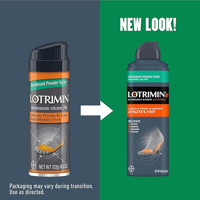 Lotrimin Athlete's Foot Deodorant Antifungal Powder 2%, Clinically 4.6 Ounce