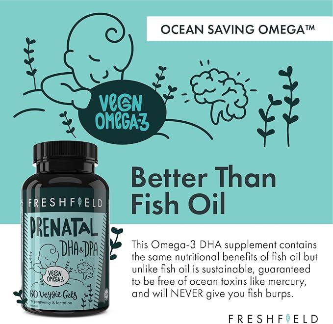 Freshfield Prenatal Omega 3 DHA Supplement: 60)