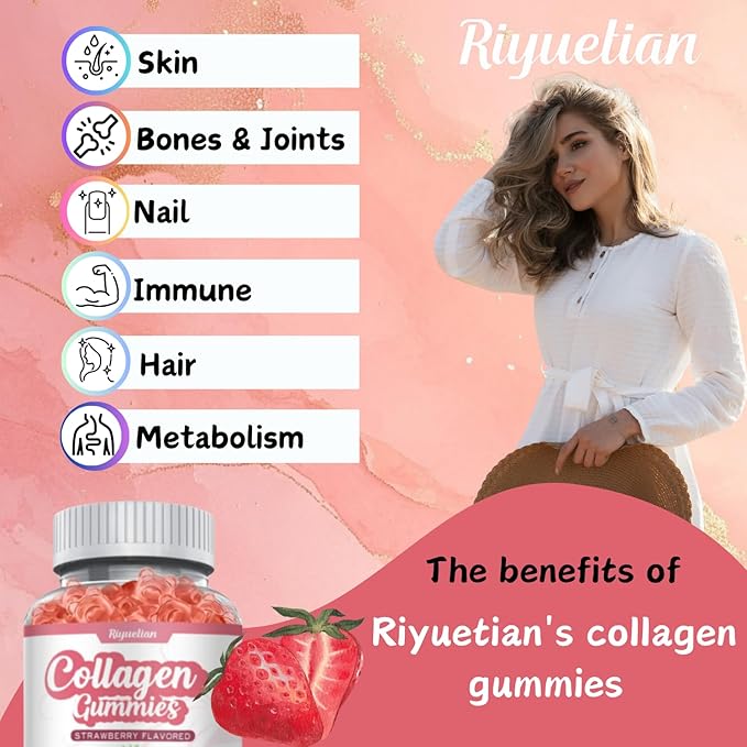 Collagen Gummies with Vitamin C, Zinc 60 Gummies