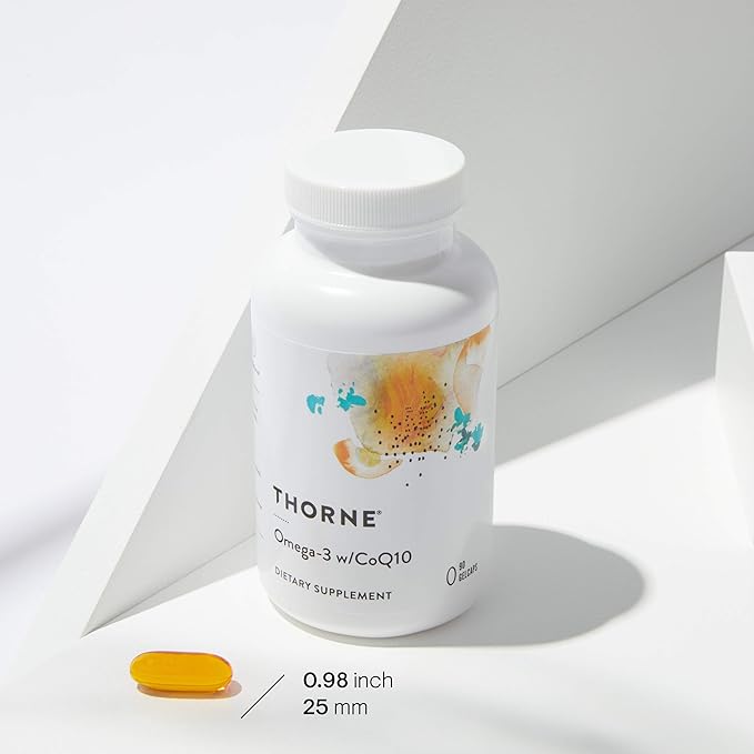 THORNE Omega-3 with CoQ10 Omega-3 Fatty CoQ10 - 90 Gelcaps