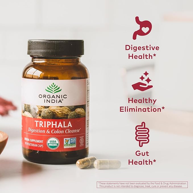 ORGANIC INDIA Triphala Capsules Organic 90 Capsules