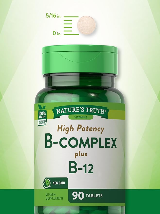 Nature's Truth Vitamin B Complex B12 | 90 Tablets